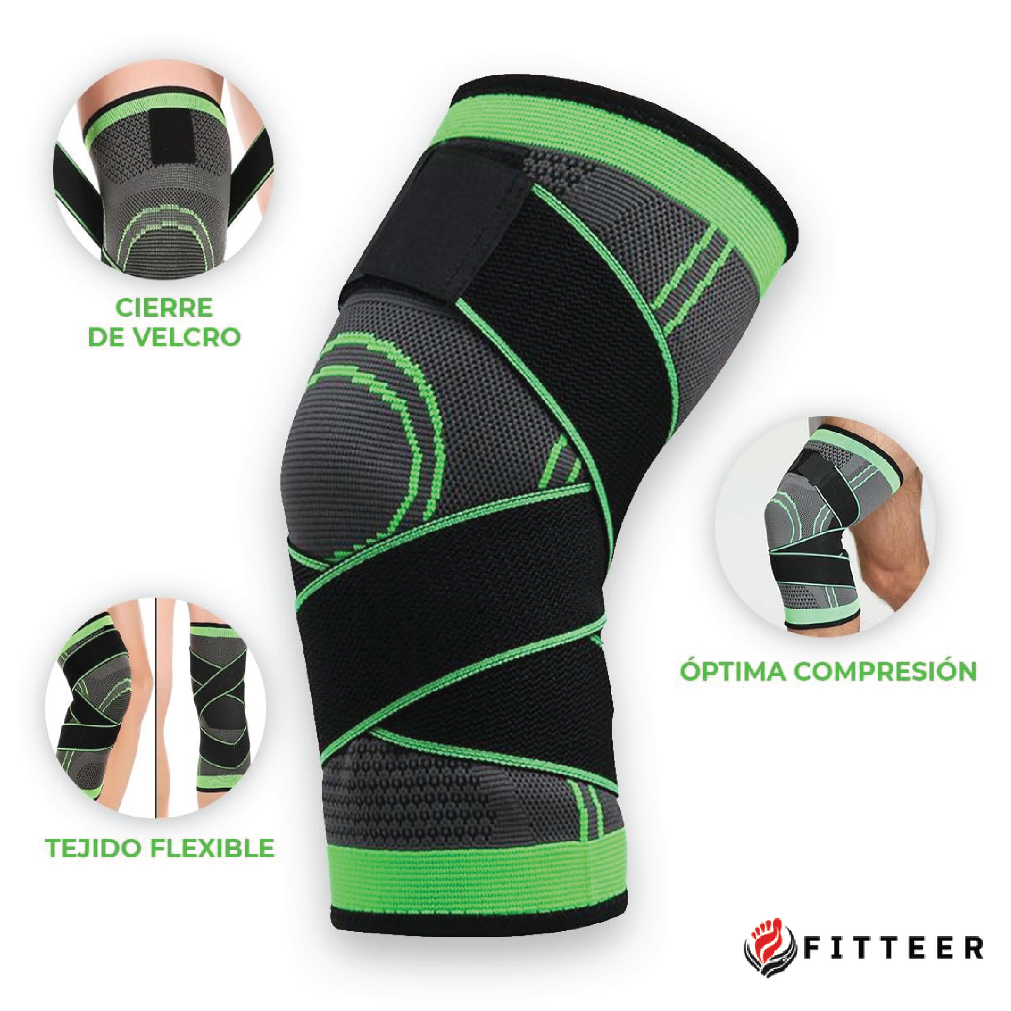 Rodillera de Compresión ajustable + 1 Extra gratis